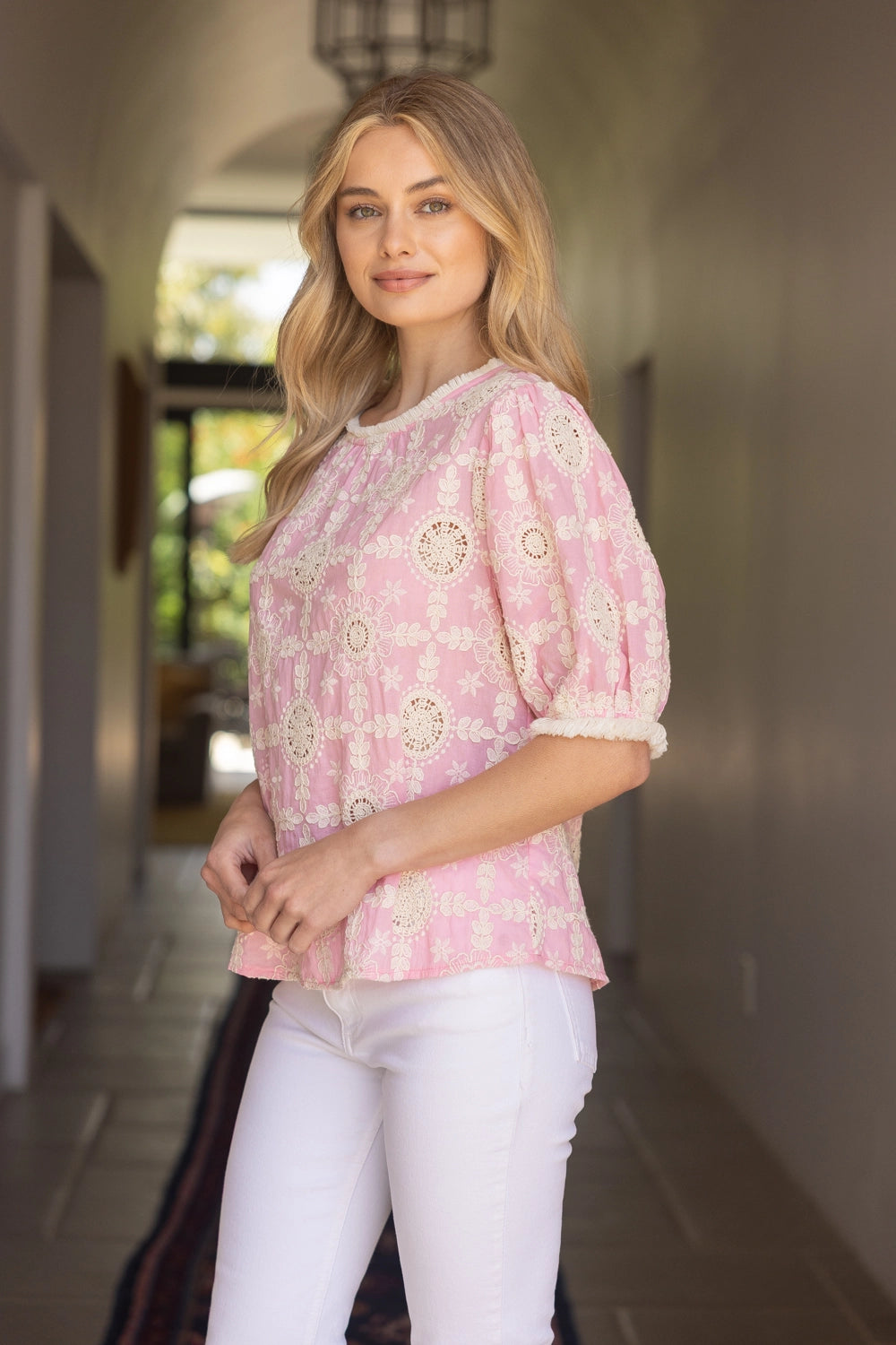 The Jasmine—Cotton Fringe Detailed Summer Top