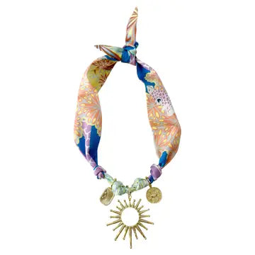 Lauren Multi-Charm Scarf Necklace