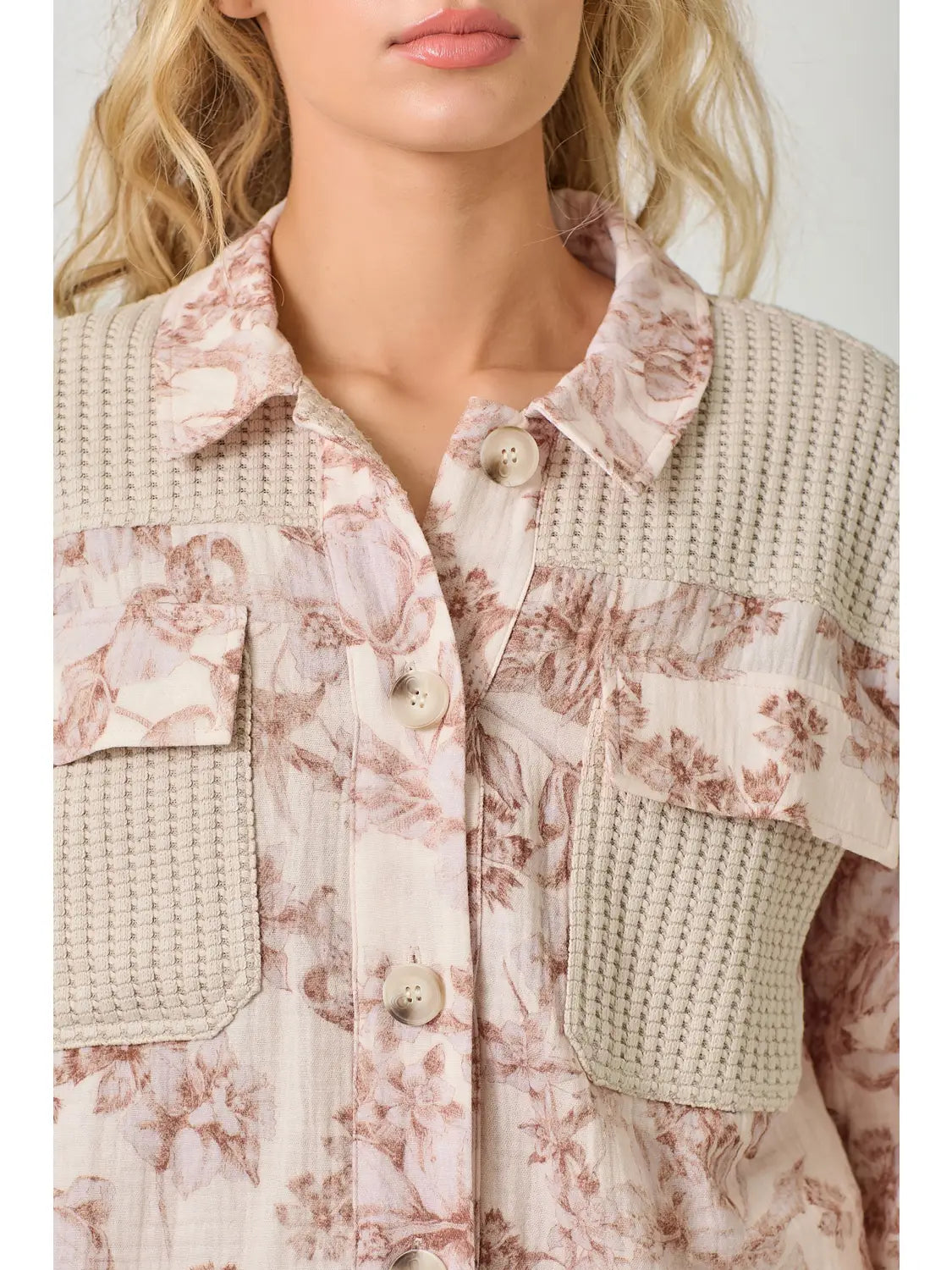 Blush Floral Patchwork Jacket
