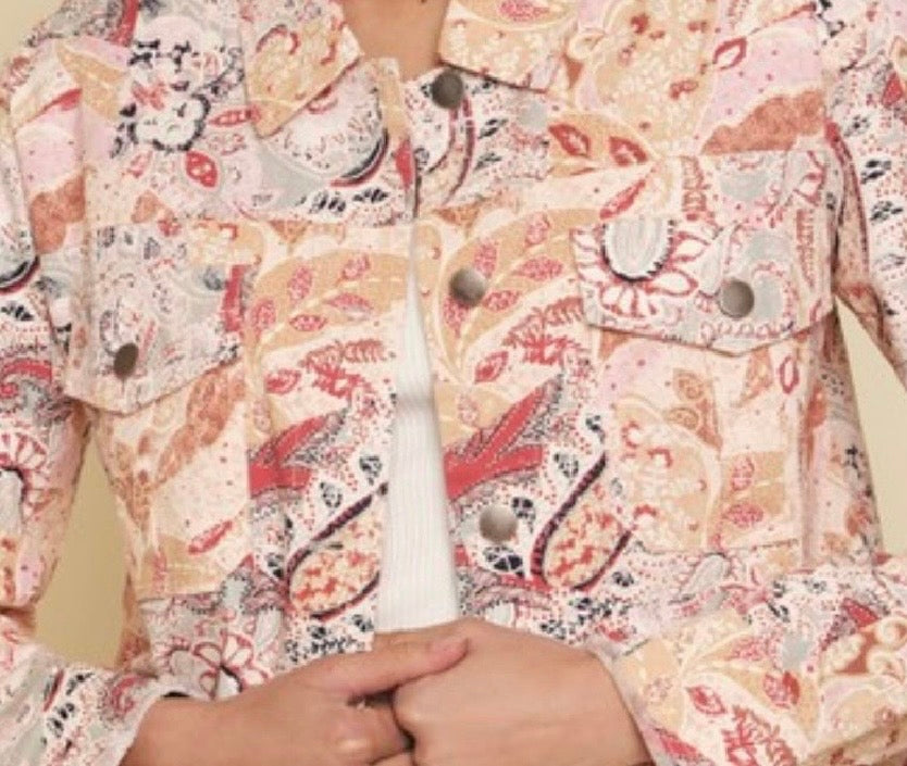 Paisley Denim Jacket
