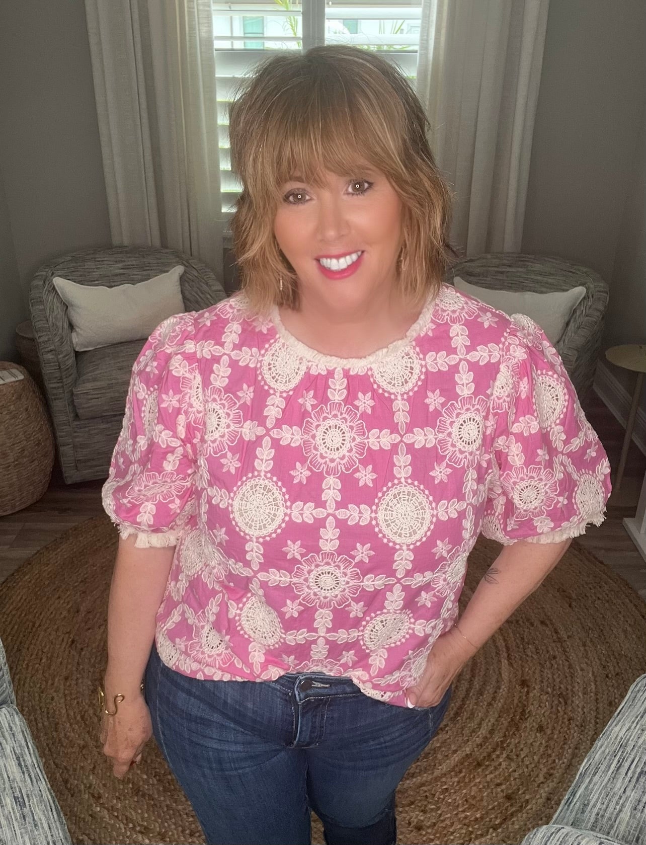 The Jasmine—Cotton Fringe Detailed Summer Top