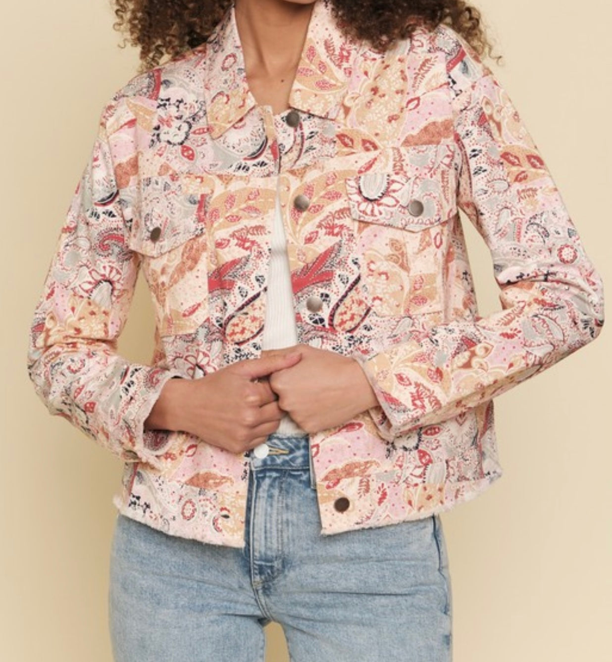 Paisley Denim Jacket