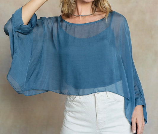 Mona Italian Silk Topper