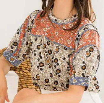 Rosanna Mix-Media Blouse