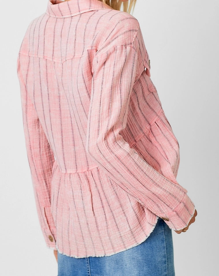 Dusty Rose Utility Jacket