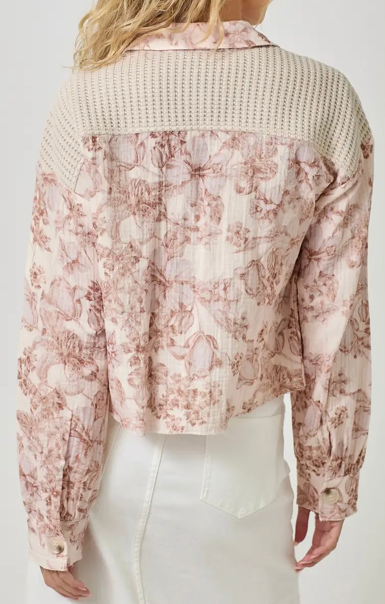 Blush Floral Patchwork Jacket