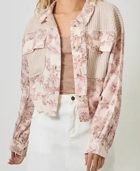 Blush Floral Patchwork Jacket
