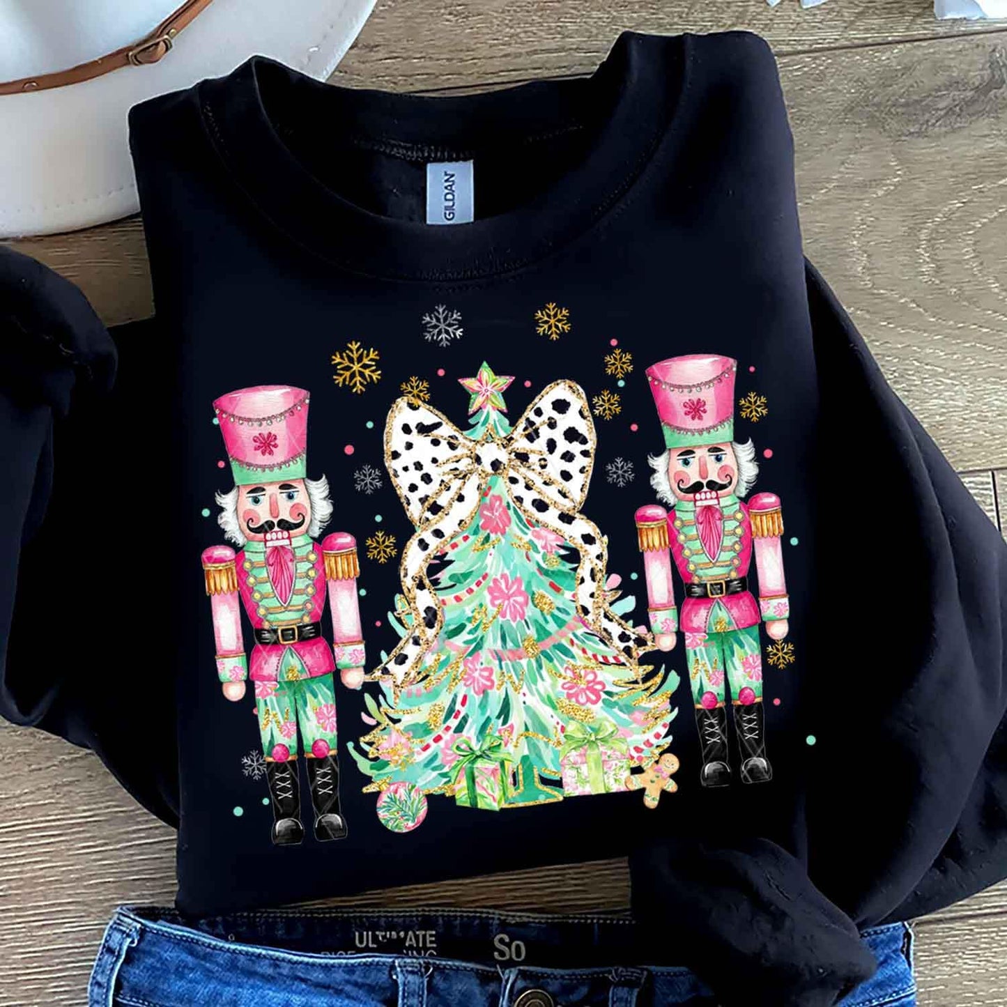 Nutcracker Pair Sweatshirt-Navy