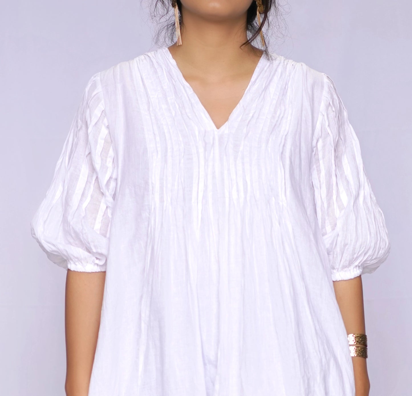 Skye Cotton Gauze Dress White