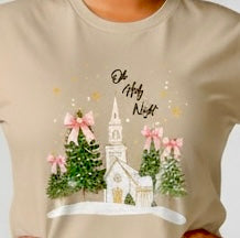 Oh Holy Night Tee – Sand